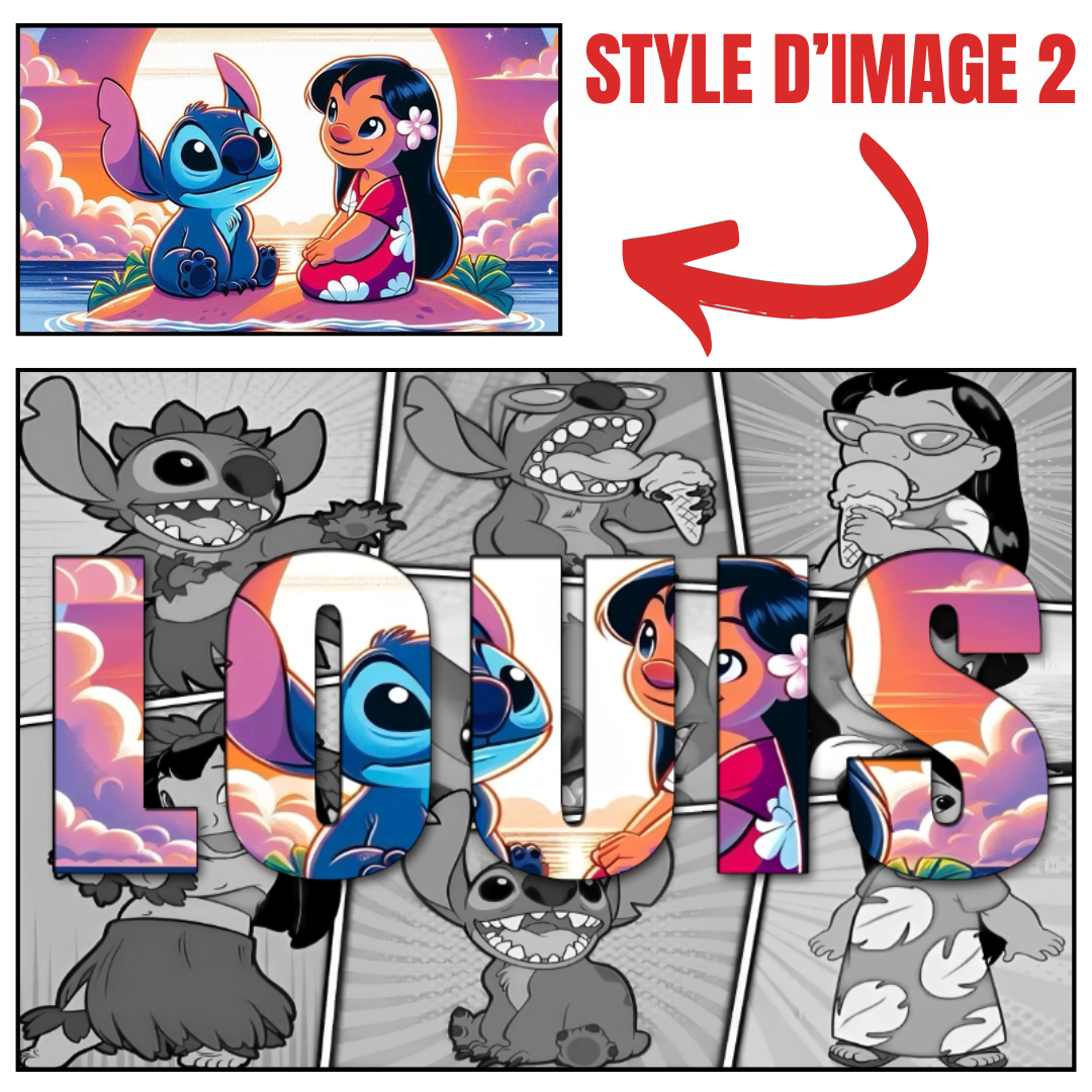 Dessin Personnalisé Ohana